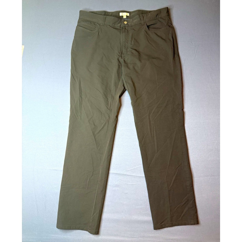 Peter Millar Men's Golf Pants 38x31 Black Stretch Performance Straight Leg